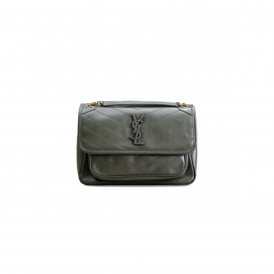 YSL NIKI MEDIUM CHAIN BAG IN LAMBSKIN 49889410002564 (28*20.5*8.5cm)